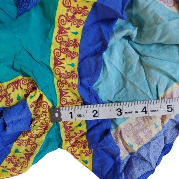 Flying Tomato multi-color spaghetti strap shorts romper sz M - Picture 10 of 12